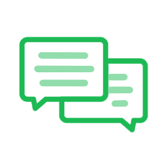 123 step 2 messaging green icon